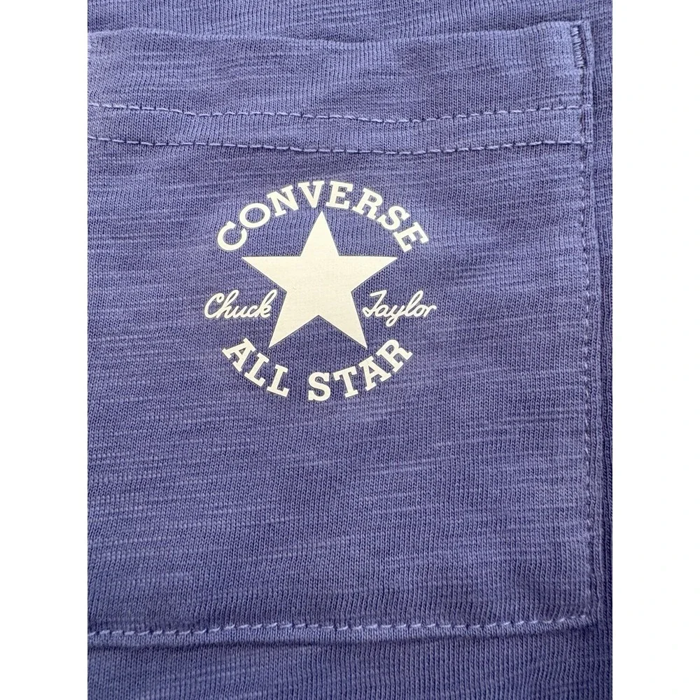 Converse Boys' Short Sleeve Pocket Logo T-Shirt Blue Size S (7-9 Yrs) NWT